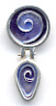 Earring: DA Swirl: Dark Purple